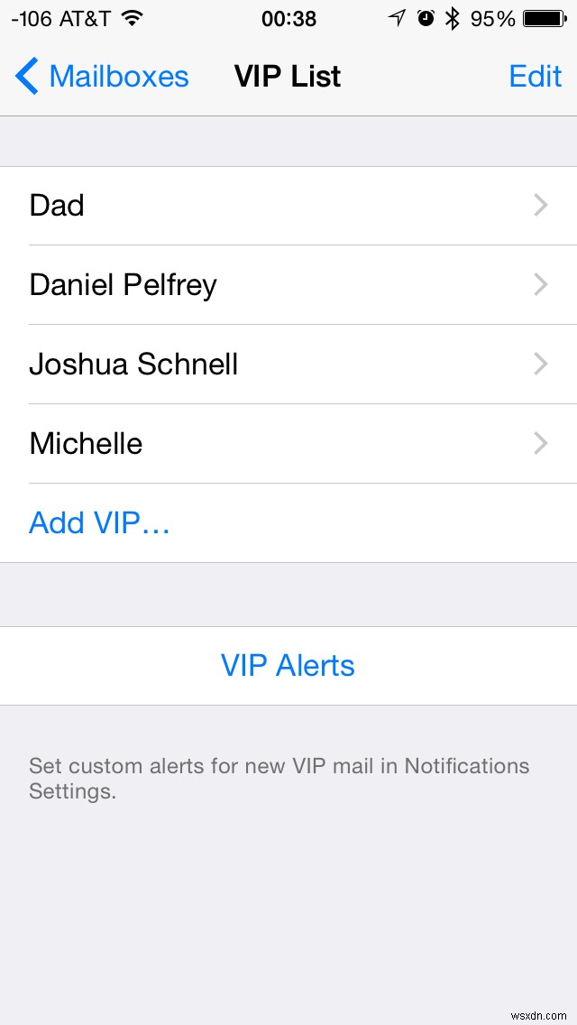 30 ngày sử dụng iOS Mẹo:Thiết lập VIP trong thư