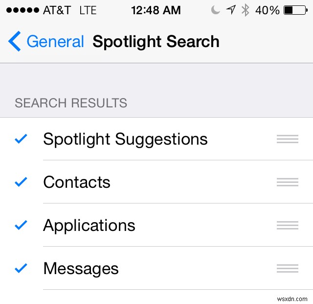 30 ngày sử dụng iOS Mẹo:Chọn thứ xuất hiện trong kết quả tìm kiếm nổi bật