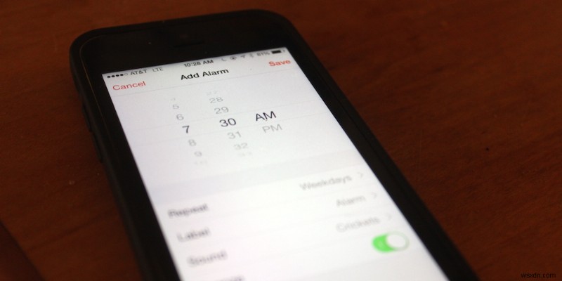 30 ngày sử dụng iOS Mẹo:Đặt báo thức khác cho những ngày khác nhau