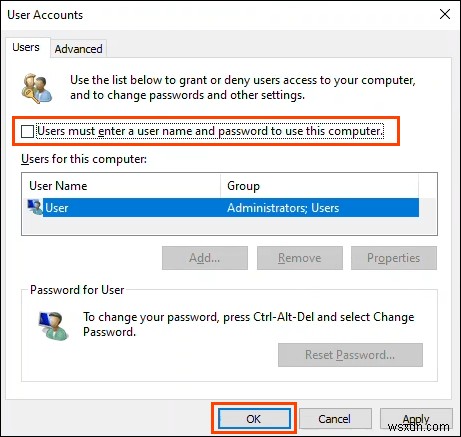 Cách định cấu hình tự động đăng nhập cho miền Windows 10 hoặc PC nhóm làm việc