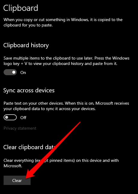 Cách xem và xóa lịch sử khay nhớ tạm trong Windows 10