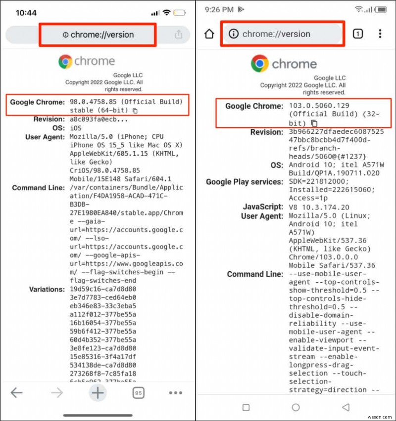 Tôi có phiên bản Google Chrome nào?