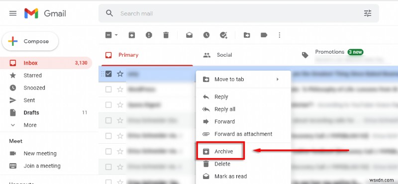 Cách hoạt động của Lưu trữ trong Gmail