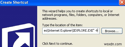 Cách mở Internet Explorer ở Chế độ toàn màn hình hoặc Kiosk 