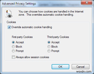 Cách bật cookie trong Internet Explorer