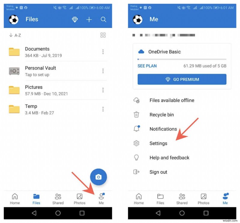 Cách tải OneDrive để ngừng gửi kỷ niệm qua email