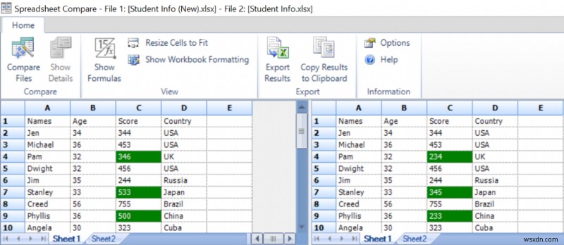 Cách so sánh hai tệp Excel và đánh dấu sự khác biệt