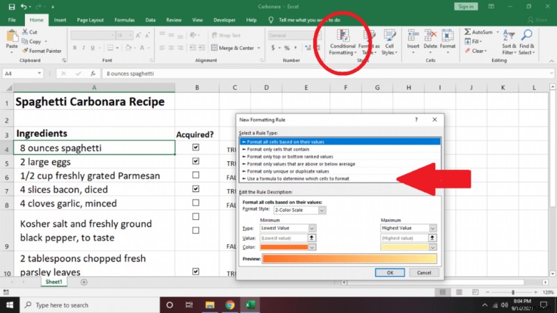 Cách tạo danh sách kiểm tra trong Excel