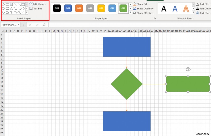 Cách tạo lưu đồ trong Word và Excel