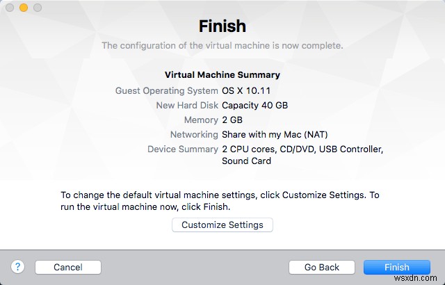 Cách cài đặt Mac OS X bằng VMware Fusion 