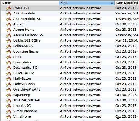 Xem mật khẩu Wi-Fi (WPA, WEP) đã lưu trên OS X 
