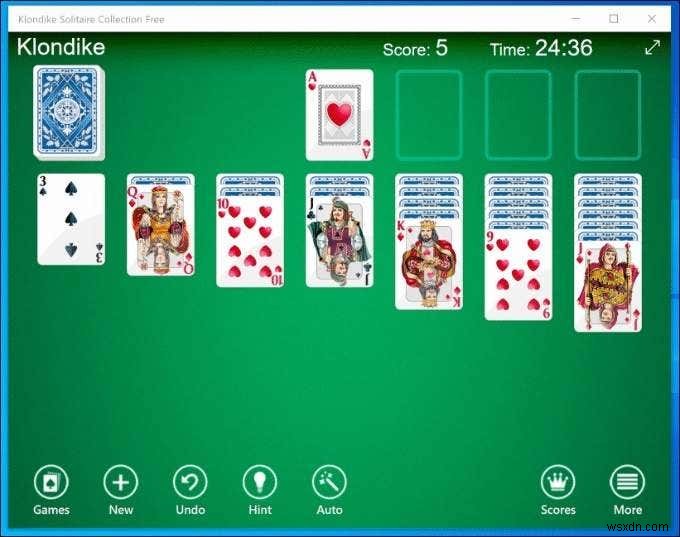 7 phiên bản phần mềm tốt nhất của Solitaire cho Windows 10