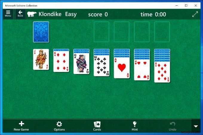 7 phiên bản phần mềm tốt nhất của Solitaire cho Windows 10