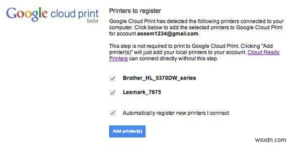 Google Cloud Print - Hướng dẫn đầy đủ