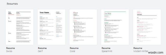Cách sử dụng Mẫu sơ yếu lý lịch của Google Tài liệu