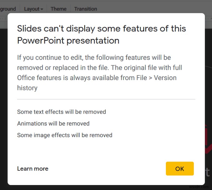 Cách chuyển bản trình bày PowerPoint thành Google Slides