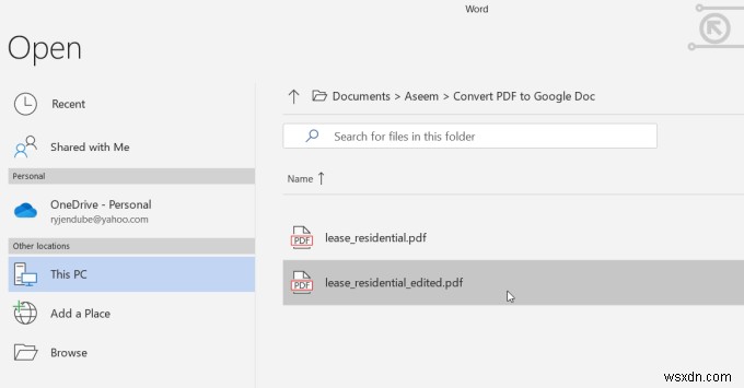 Cách chuyển đổi định dạng PDF sang Google Documents