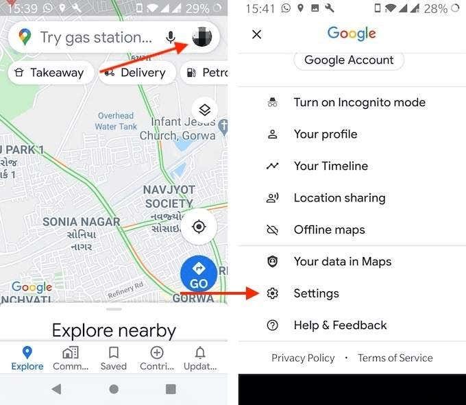 Cách sử dụng Chế độ ẩn danh của Google Maps trên thiết bị Android