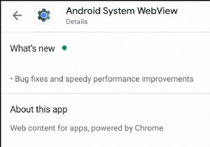 WebView của hệ thống Android là gì?