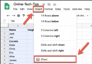 Cách tạo biểu đồ phân tán trong Google Trang tính