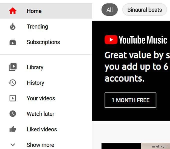 Cách xóa hoạt động tìm kiếm và lịch sử trên YouTube