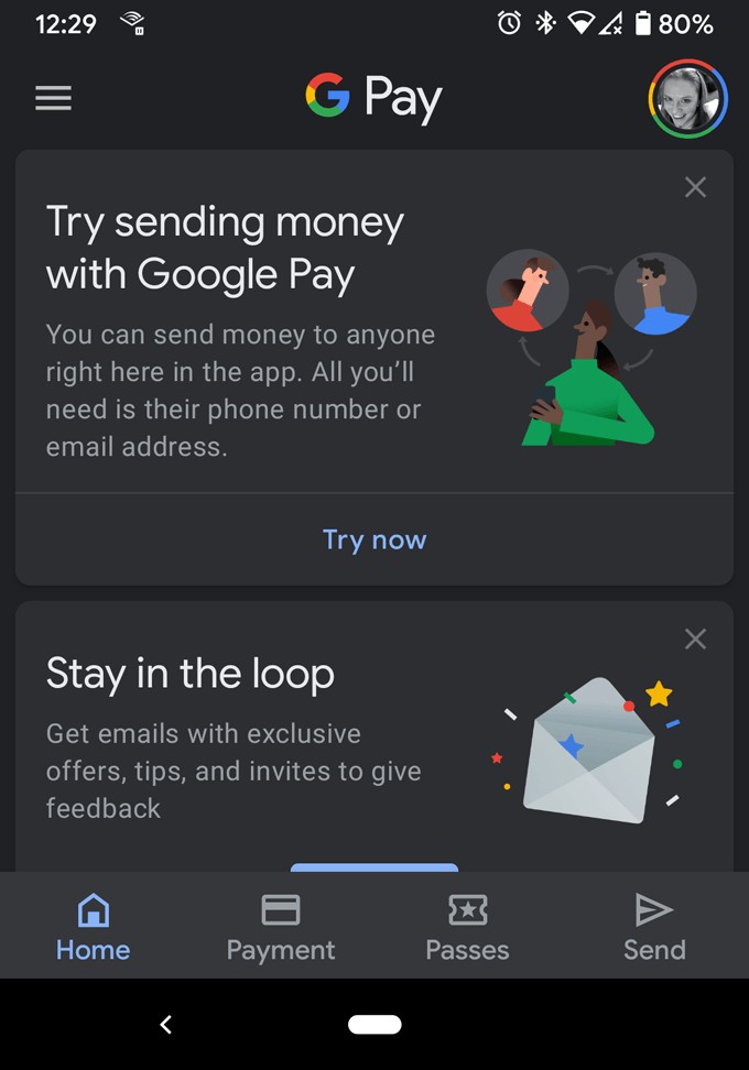 Cách gửi tiền qua email với Google Pay