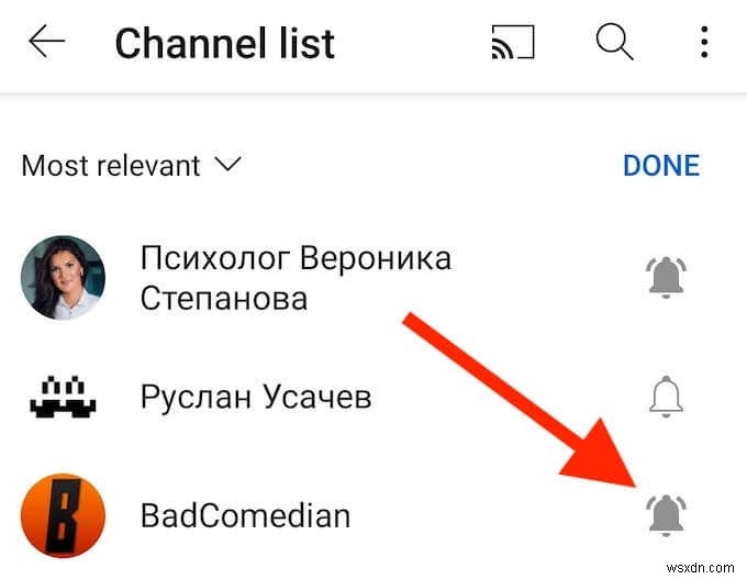 Cách tắt và quản lý thông báo trên YouTube