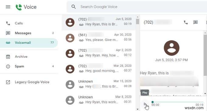 Cách thiết lập thư thoại trên Google Voice