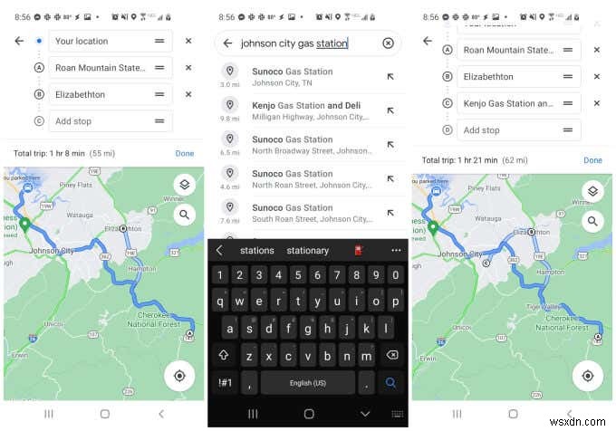 Cách sử dụng nhiều điểm dừng trong Google Maps