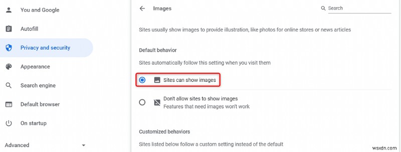 Cách sửa hình ảnh không tải trong Chrome