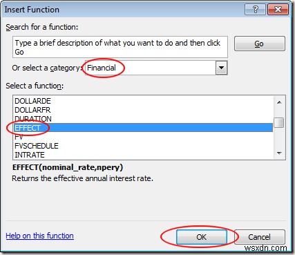 Sử dụng Excel để tìm ra lãi suất hiệu quả từ lãi suất danh nghĩa