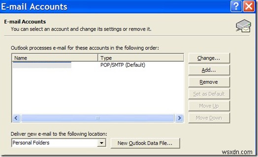 Khắc phục Microsoft Outlook đã gặp lỗi sự cố 