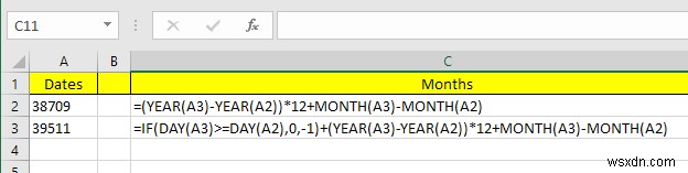 Cách trừ ngày trong Excel 