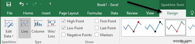 Cách sử dụng Sparklines trong Excel 