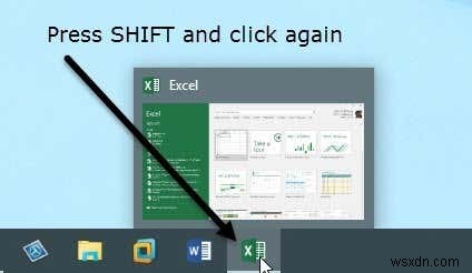 Cách mở nhiều phiên bản Excel 