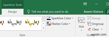Cách sử dụng Sparklines trong Excel 