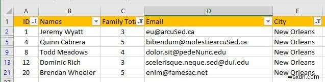 Cách lọc dữ liệu trong Excel 