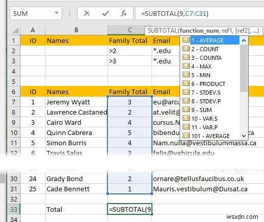 Cách lọc dữ liệu trong Excel 