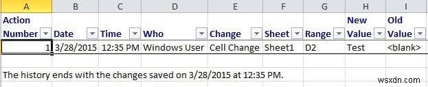 Cách theo dõi các thay đổi trong Excel