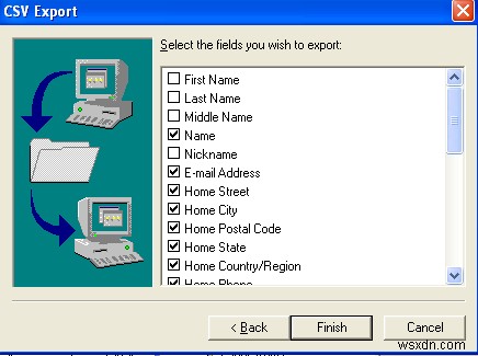 Xuất Danh bạ từ Outlook, Outlook Express và Windows Live Mail