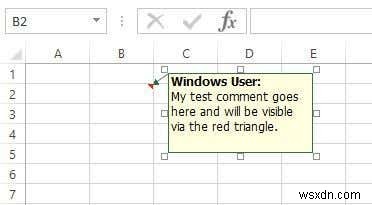 Cách thêm nhận xét vào ô trang tính Excel