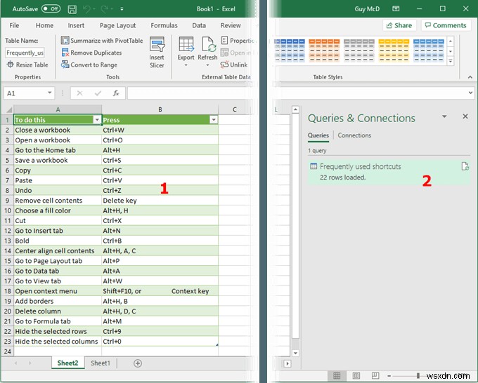 Sử dụng Excel làm công cụ để sao chép dữ liệu từ web 