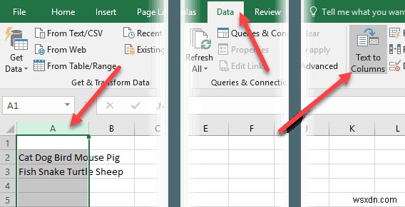 Cách tách biệt họ và tên trong Excel