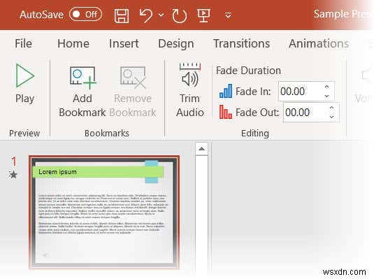 Cách thêm nhạc vào bản trình bày PowerPoint