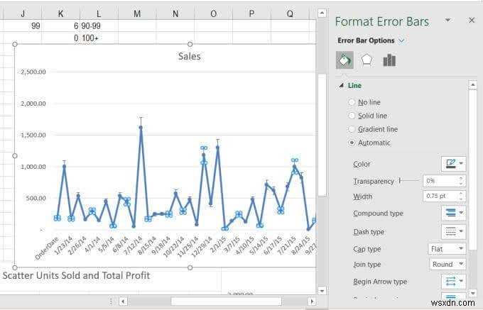 Cách thêm thanh lỗi trong Excel