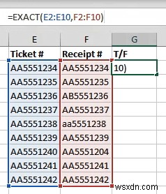 Cách tìm các giá trị phù hợp trong Excel 