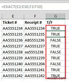 Cách tìm các giá trị phù hợp trong Excel 