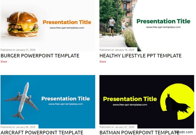 10 trang web tuyệt vời cho các mẫu PowerPoint miễn phí 