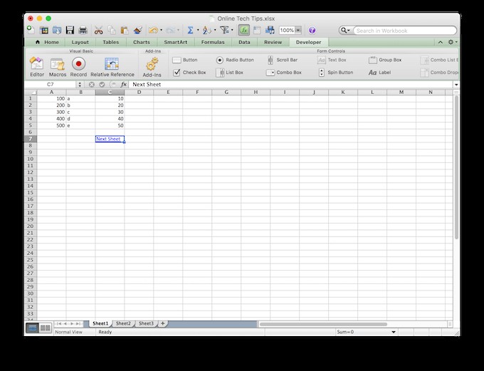 Cách chuyển đổi giữa các bảng tính trong Excel 