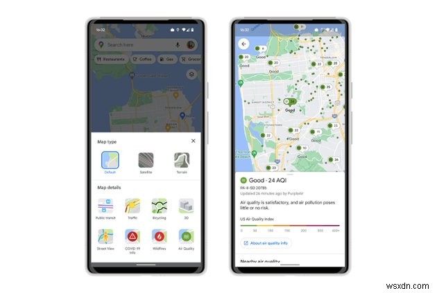 Cách kiểm tra chất lượng không khí của bạn bằng Google Maps